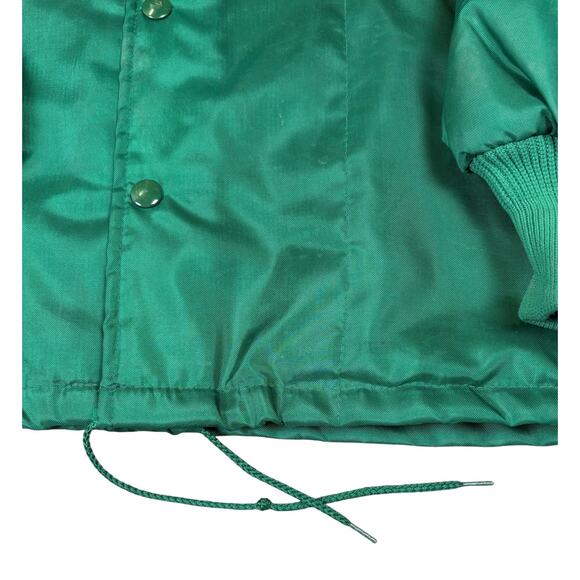 Vintage Dekalb Seed Co Fleece Lined Jacket Men's Large Green Front Snap Retro - Picture 4 of 11